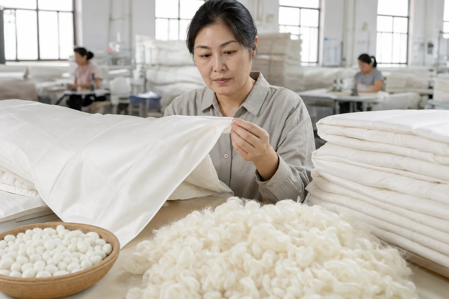 Inspection tissu et garnissage literie
