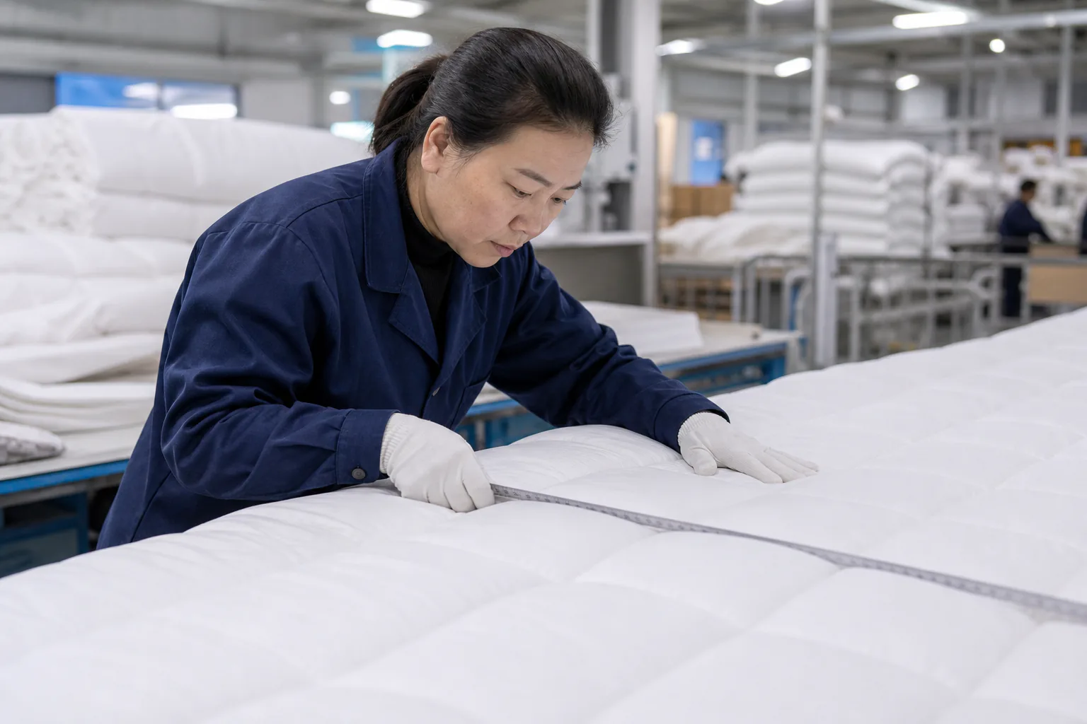 Inspection qualité literie